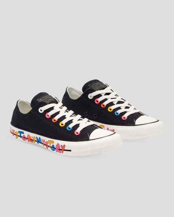 Converse Chuck Taylor All Star My Story Sort Sko Danmark - Converse Lave Sneakers Herre - 46971AXCN